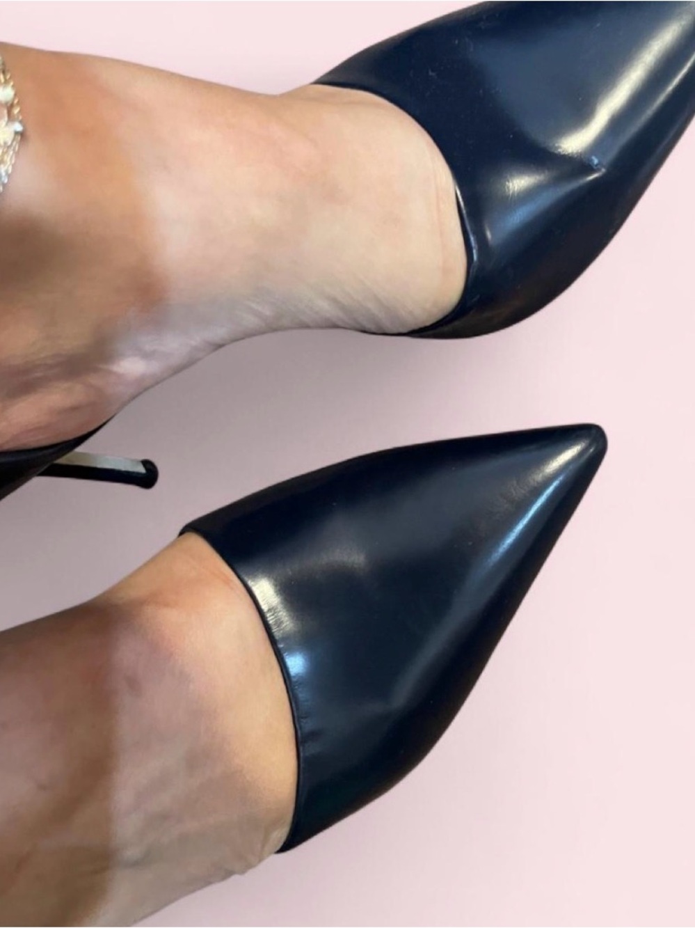 J. Crew Black Pointed-Toe Stiletto Pumps